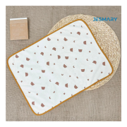 Lót chống thấm cho bé sơ sinh vải xô Muslin hình gấu mặt trăng dễ thương